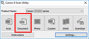 how to scan document using printer canon e410